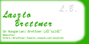 laszlo brettner business card